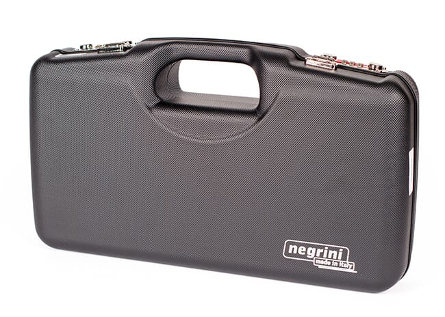Negrini One Gun - Custom shop 1911 Handgun cases. Black with Black interior MPN 2018SR/5126
