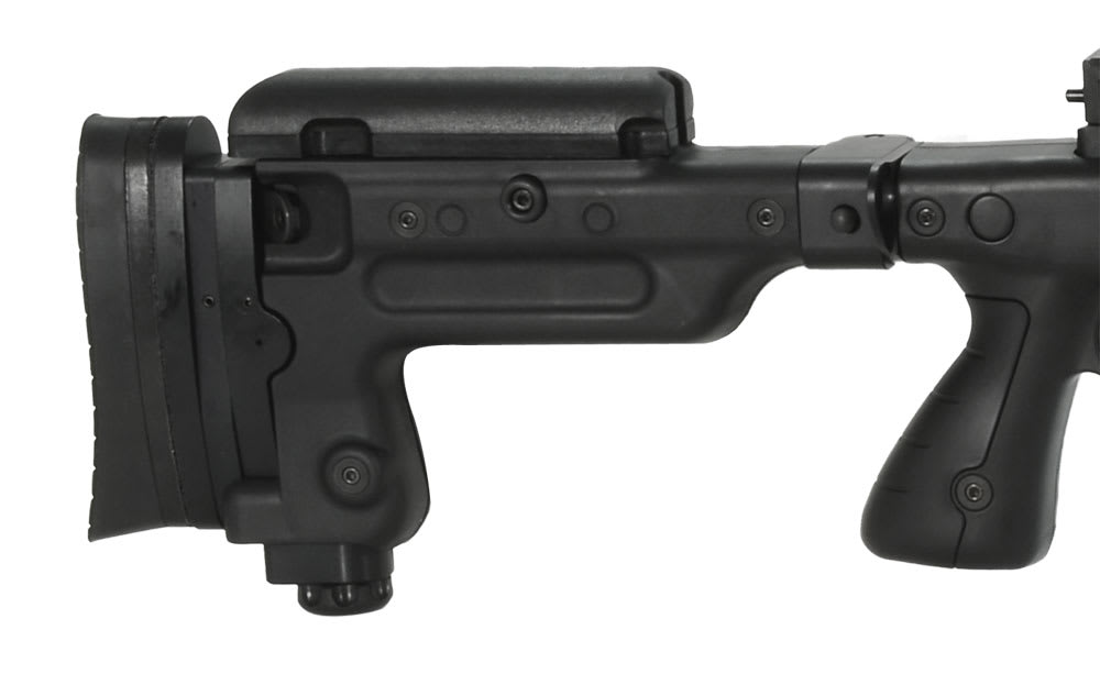 AX338 Lapua 20" Barrel, Brake, Black, Butt Spike, Quick Butt, Quick Cheek