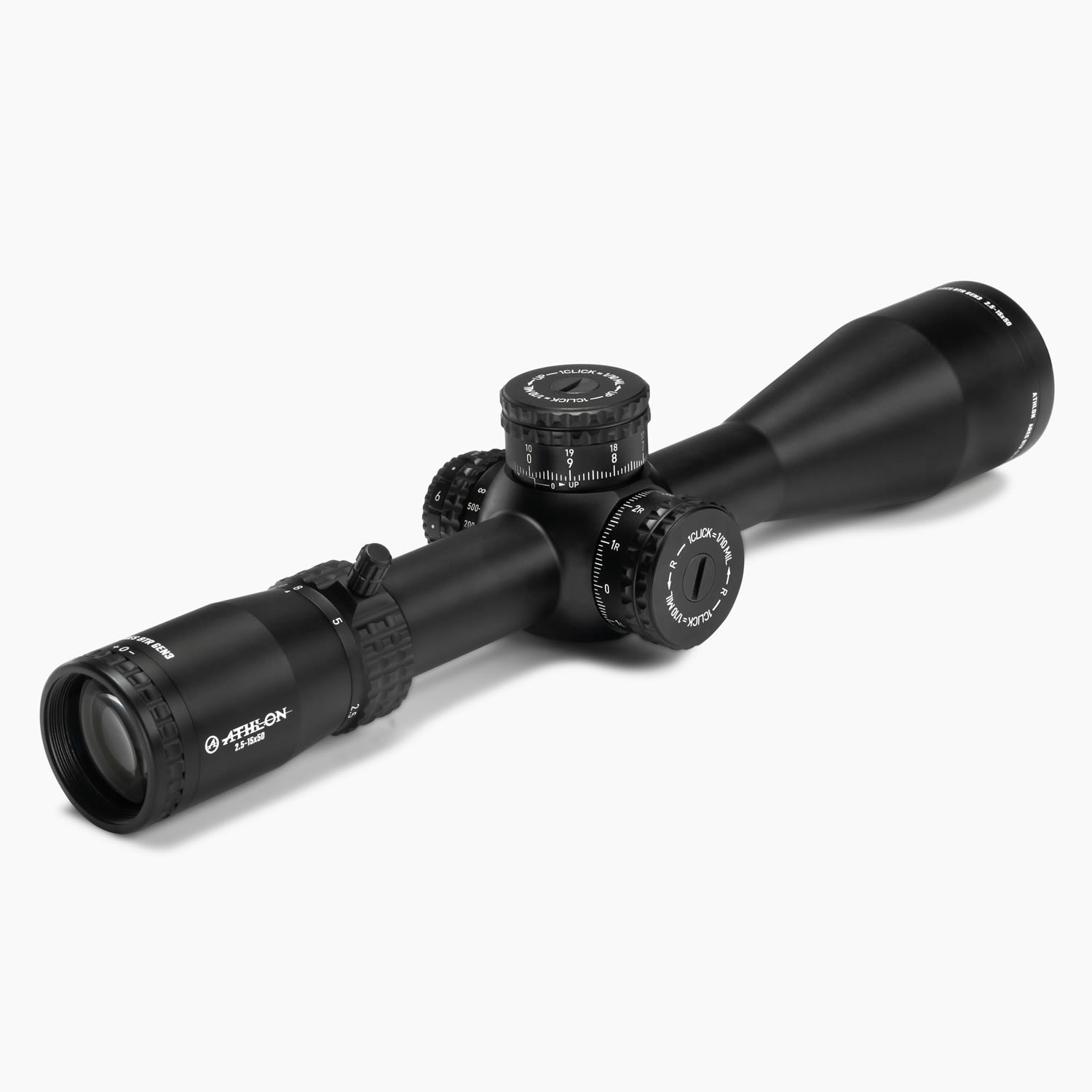 Athlon Ares BTR GEN2J HD 2.5-15x50mm APRS13 FFP IR MIL Reticle Riflescope 212015J