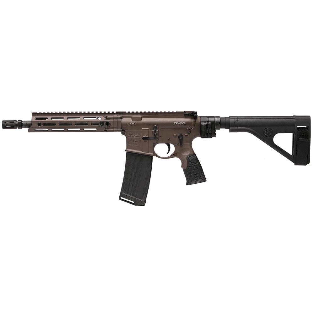 Daniel Defense DDM4 V7 Law Tactical 5.56 NATO 10.3" 1:7 Mil Spec Brown Pistol 02-128-19050