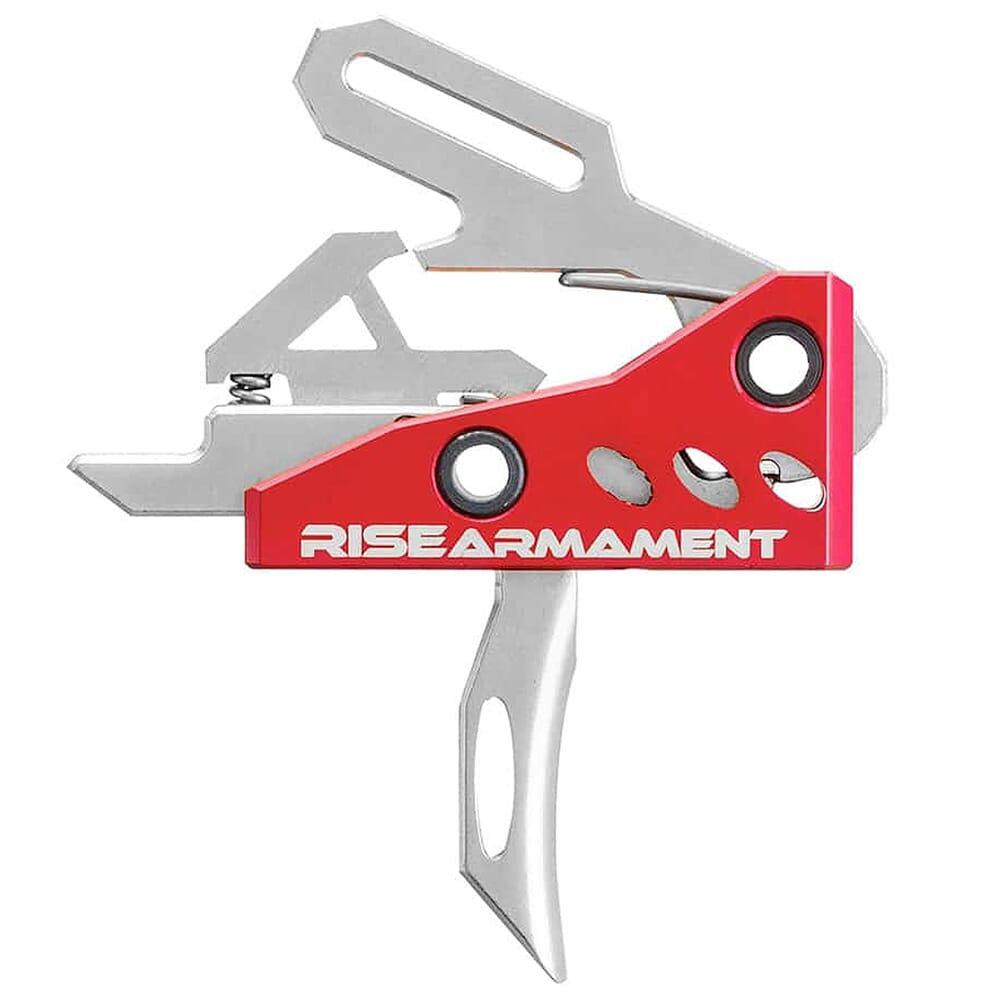 RISE Armament RA-535 APT Single-Stage 3.5lb Silver Advanced-Performance Trigger w/Anti-Rotation Pins RA-535-SLVR