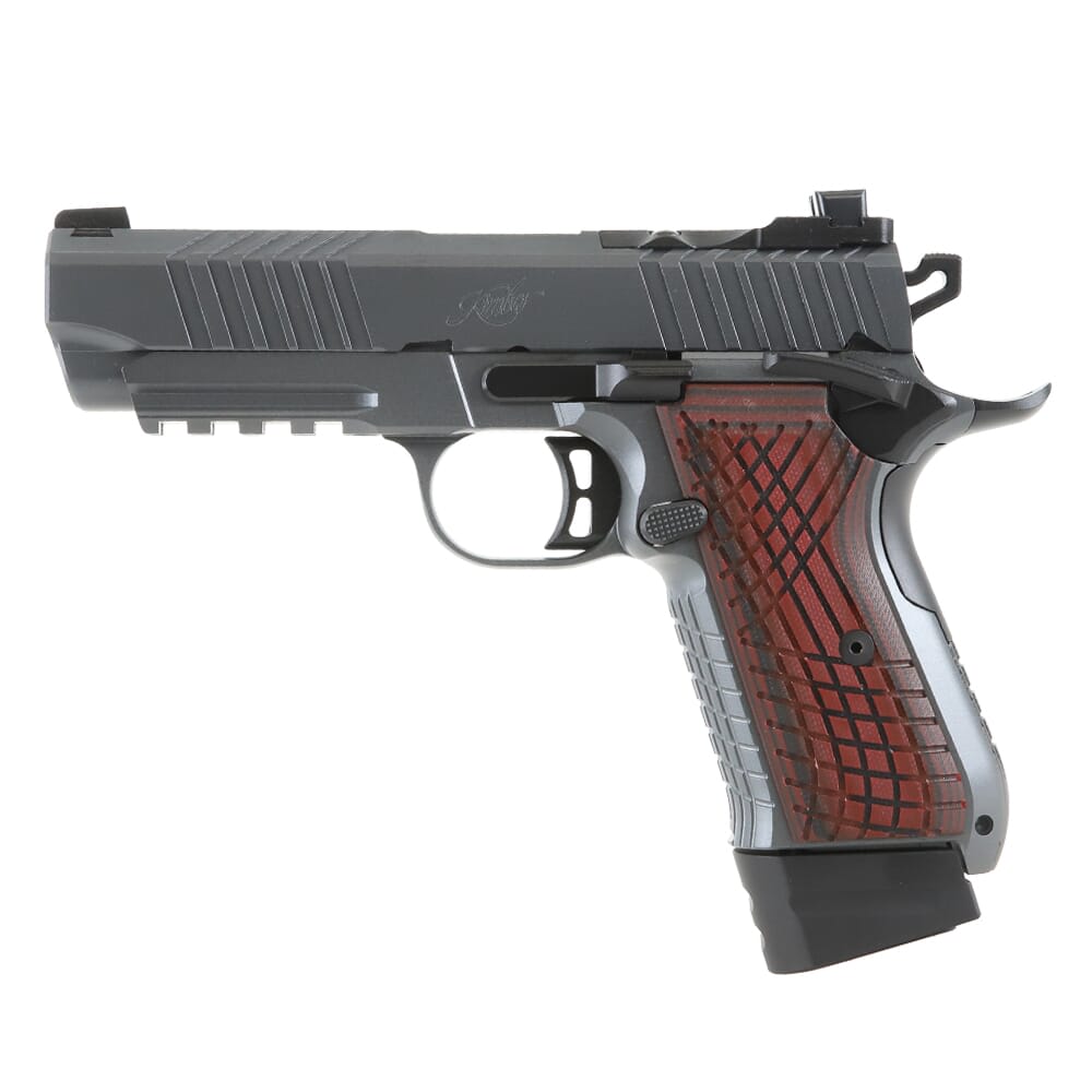 Kimber KDS9c Rail 9mm 18rd Gray Pistol w/Red/Black Grips 3100024