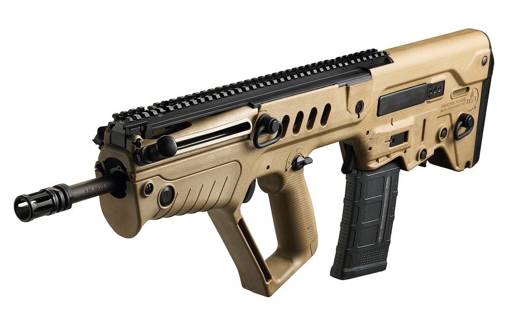 IWI TAVOR SAR Bullpup Rifle Flattop .300 AAC Semi-Auto/Gas Piston FDE BUIS w/Tritium Front Post 16.5" MPN TSFD16-BLK