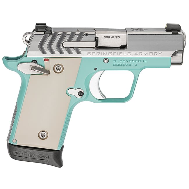 Springfield Armory 911 .380 ACP Vintage Blue / Stainless Pistol (w/ 2 magazines) PG9109VBS