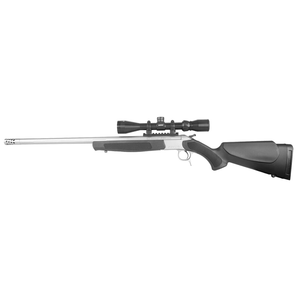 CVA Scoped Scout TD .45-70 Gov 25" 1:20" M18x1" Bbl Stainless/Black Take-Down Single Shot Rifle w/3-9x40 KONUSPRO & Case CR4806SSC