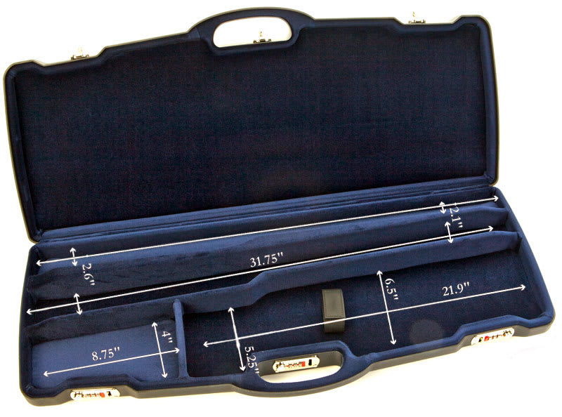 Negrini One Shotgun Two Barrels 31.5" Case Blue/Blue 1623L-2C/4967