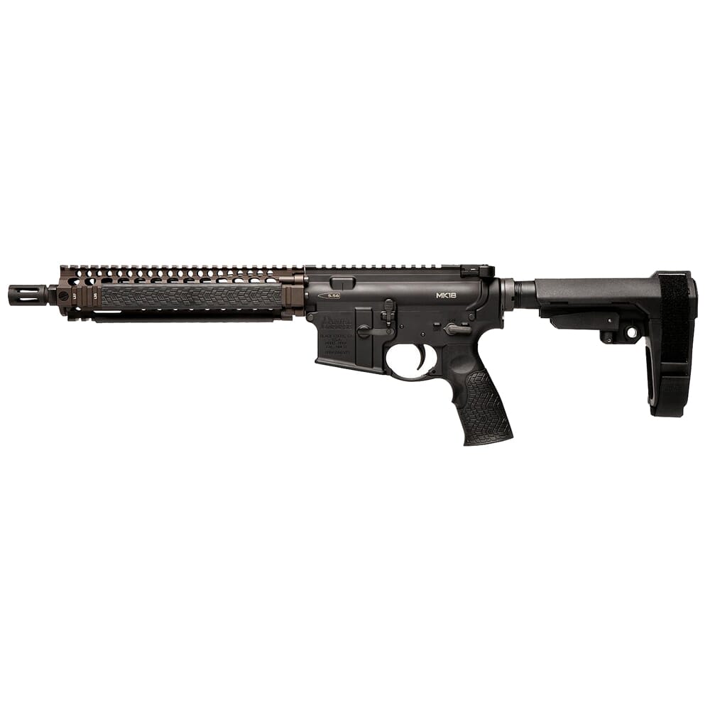 Daniel Defense MK18 5.56mm NATO 10.3" 1:7" Bbl FDE Pistol w/NO MAG 02-088-06030-067