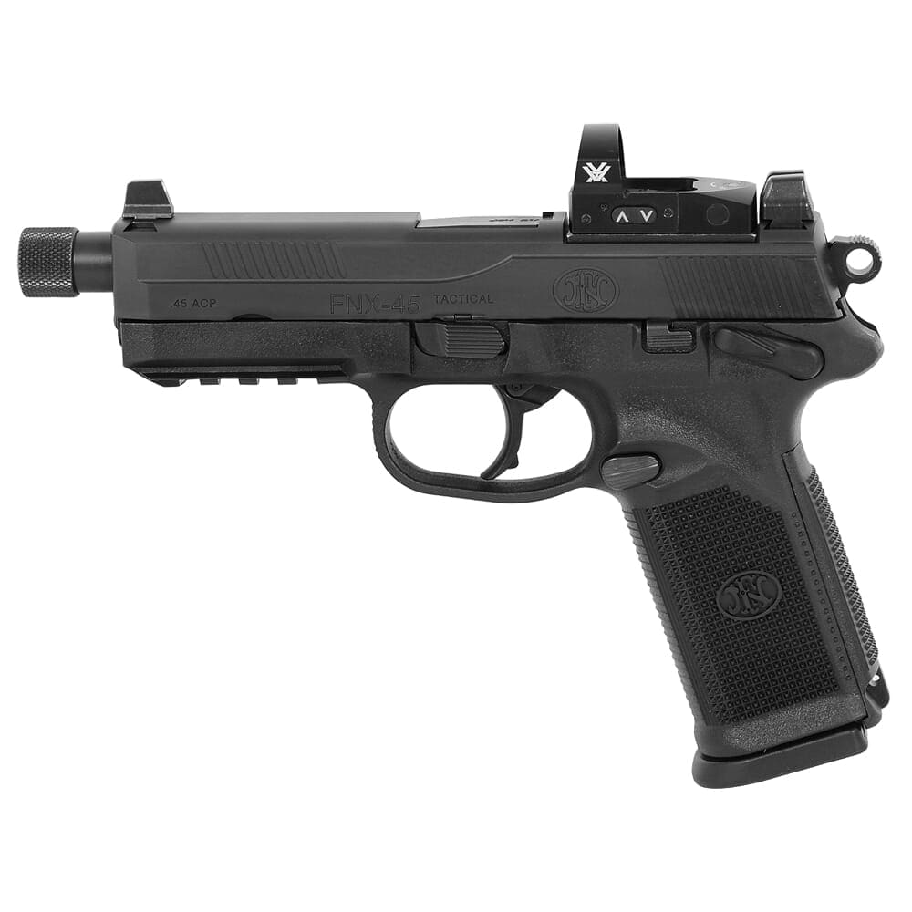 FN FNX-45 Tactical .45 ACP BLK/BLK NS Pistol with 2X10 Vortex Venom Red Dot 66-100658