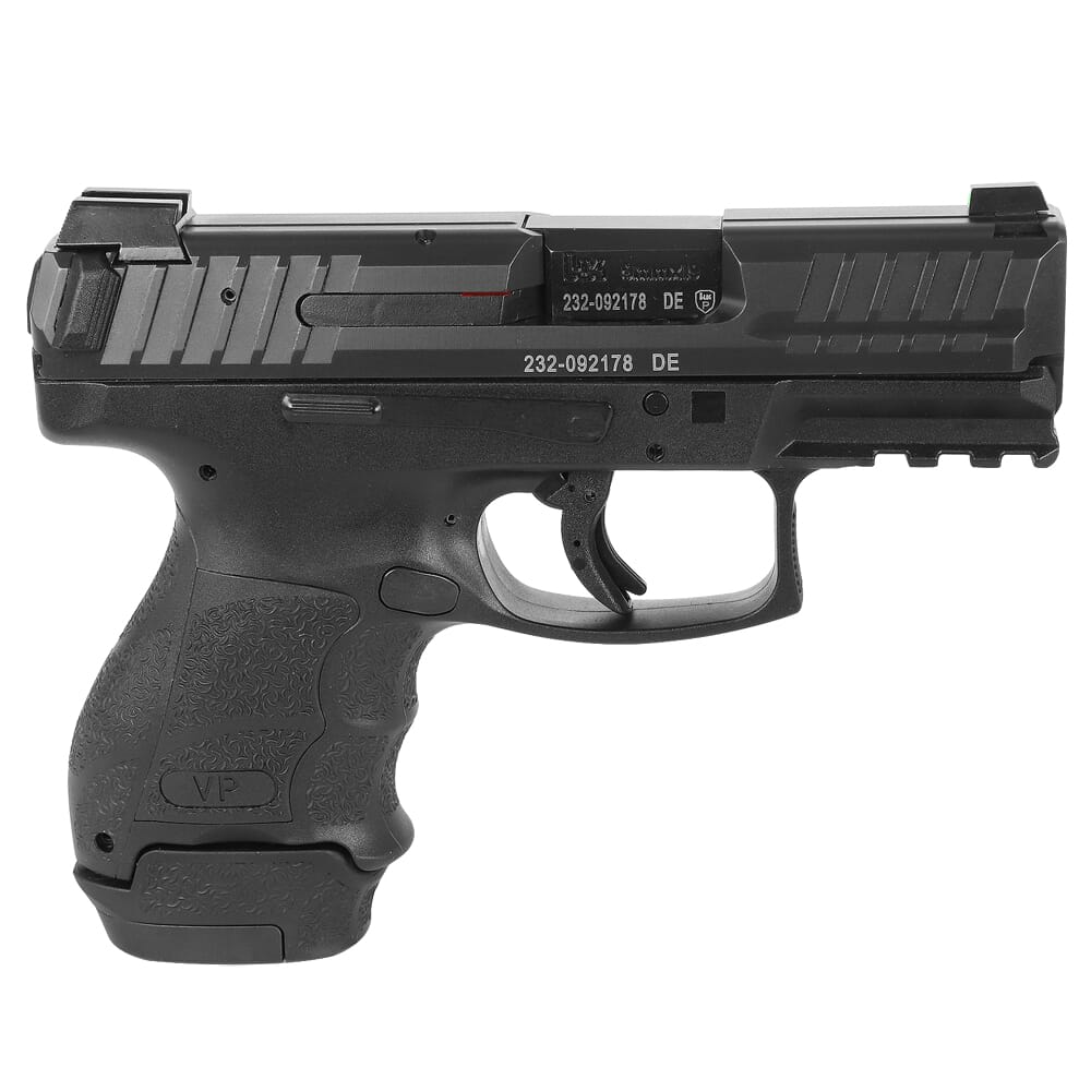 HK VP9SK-B 9mm 3.39" Bbl Subcompact Push-Button Pistol w/(1) 15rd Mag & (1) 12rd Mag 81000806