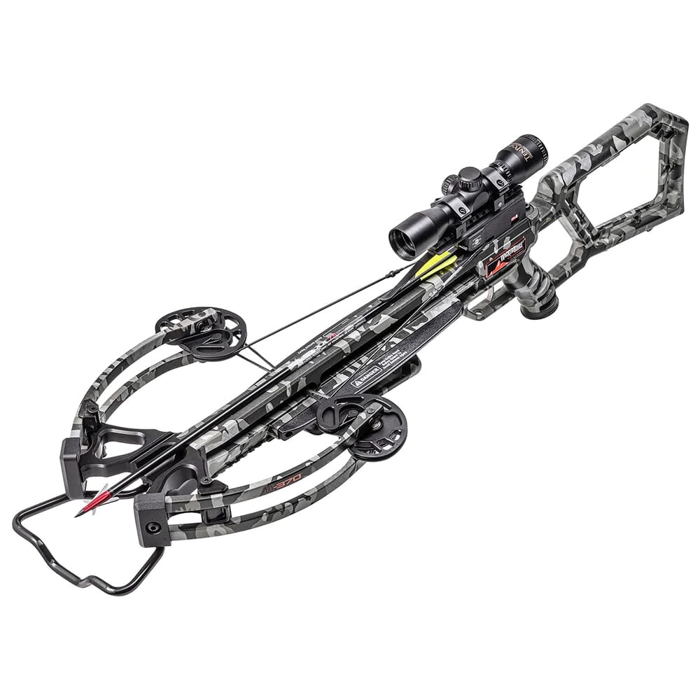 Wicked Ridge M-370 Crossbow w/Rope-Sled, Multi-Line Scope, Peak Camo WR20003-9534