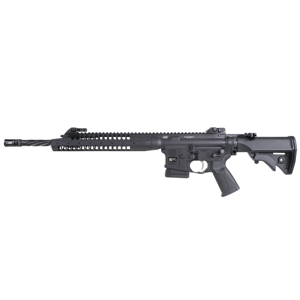 LWRC IC-A5 5.56mm NATO 16.1" 1/2x28 1:7" Bbl Black CA Compliant Rifle ICA5R5B16CAC
