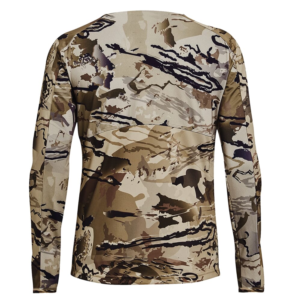 Under Armour Women's Iso-Chill Brushline LS Shirt UA Barren Camo/Black XXL 1365593-999006