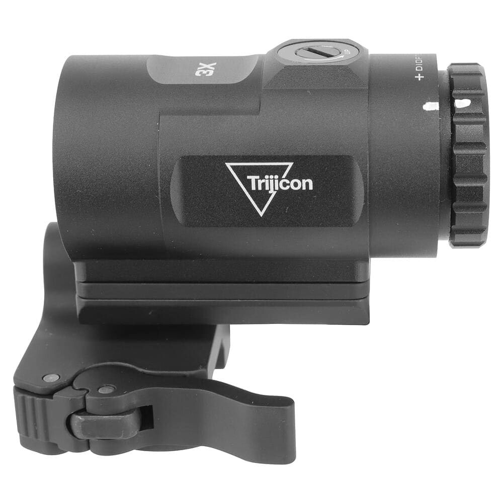 Trijicon USED 3X Magnifier w/ Adjustable Height Quick Release, Flip to Side Mount MAG-C-2600001 Excellent Condition, White Paint on Diopter Dial UA2272
