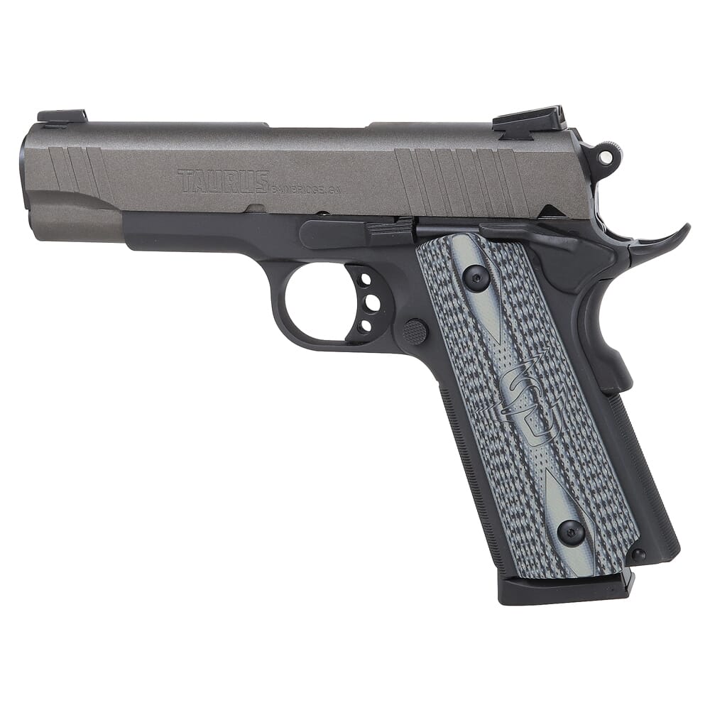 Taurus 1911 Commander .45 ACP 4.25" Bk/Cerakote Gray VZ Grip Pistol w/(1)8rd Mag 1-191101COMG-VZ