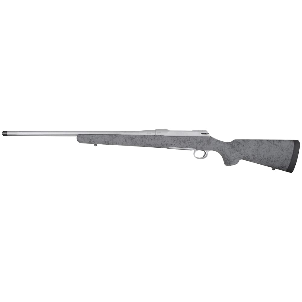 Sauer 100 6.5 Creedmoor 22" 1:8.7" 1/2"x28 Fluted Bbl Gray Rifle w/H-S Precision Sporter Stock S1HSGFT65C