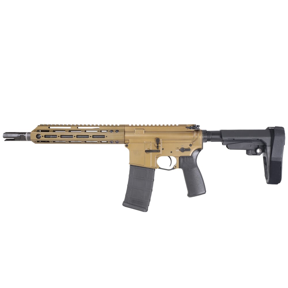 Christensen Arms CA MSP .223 Wylde 10.5" 1:7" M-LOK Burnt Bronze AR Carbine Pistol w/SBA3 Brace 801-11009-01
