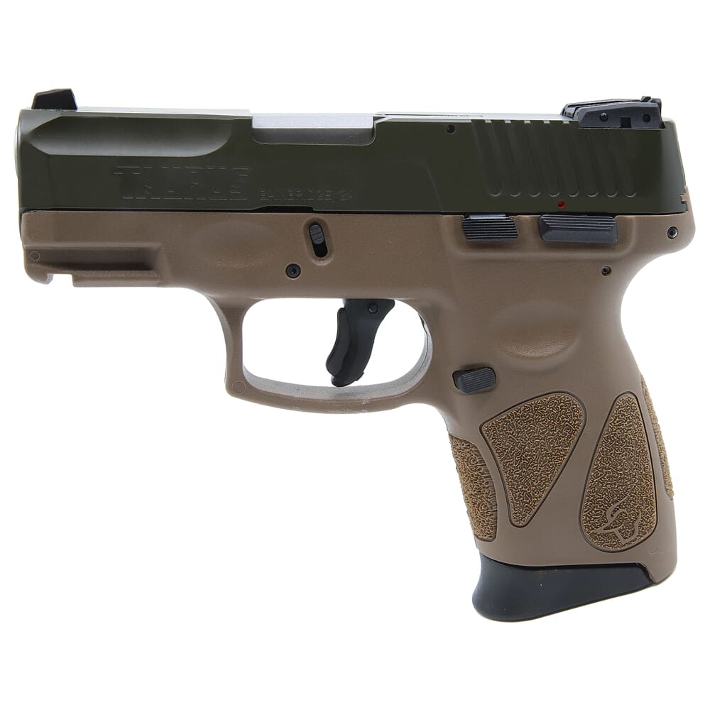 Taurus G2C 9mm BR Cerakote/MS Green 3.26" Pistol w/(2)12rd Mags 1-G2C93B-12B