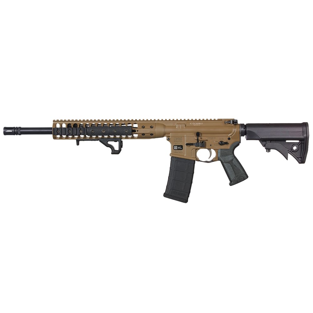 LWRC ICDI Direct Impingement .300 Blackout 16.1" 1:7" 5/8x24 Bbl FDE Rifle ICDIR3CK16