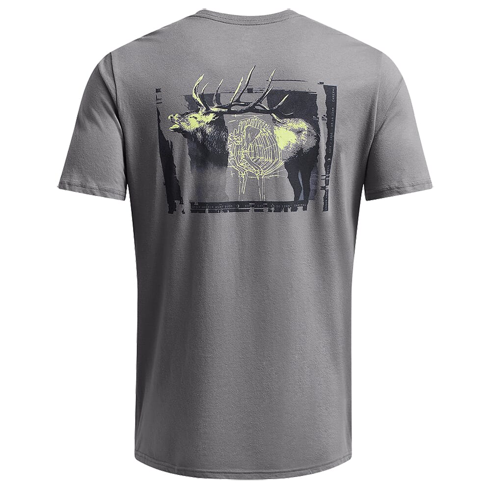 Under Armour Schematic Elk Short Sleeve Shirt Titan Gray XXL 1386780-024007