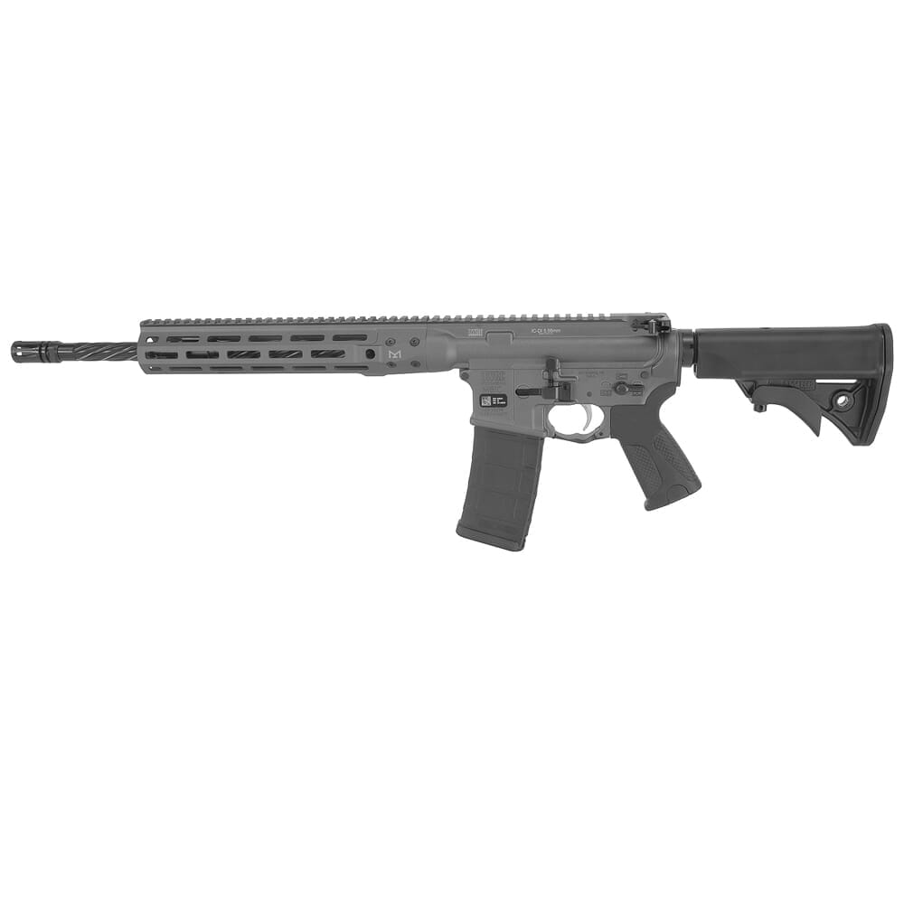 LWRC ICDI M-LOK Direct Impingement 5.56 16" Tungsten Grey Rifle ICDIR5TG16ML