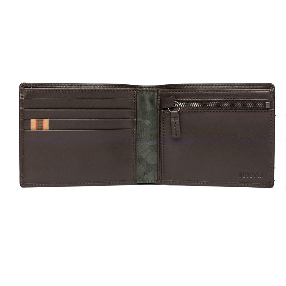 Beretta Brown Wallet Bifold Zippered Coin PP071L01260089UNI