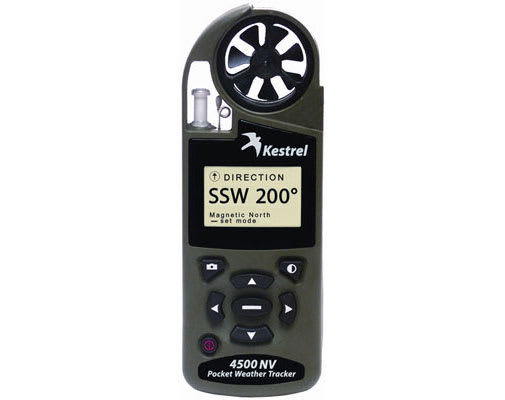 Kestrel 4500NV Kestrel Complete Weather & Environmental Meter w/Datalogging + NV Backlight Olive Dra 0845NVOLV