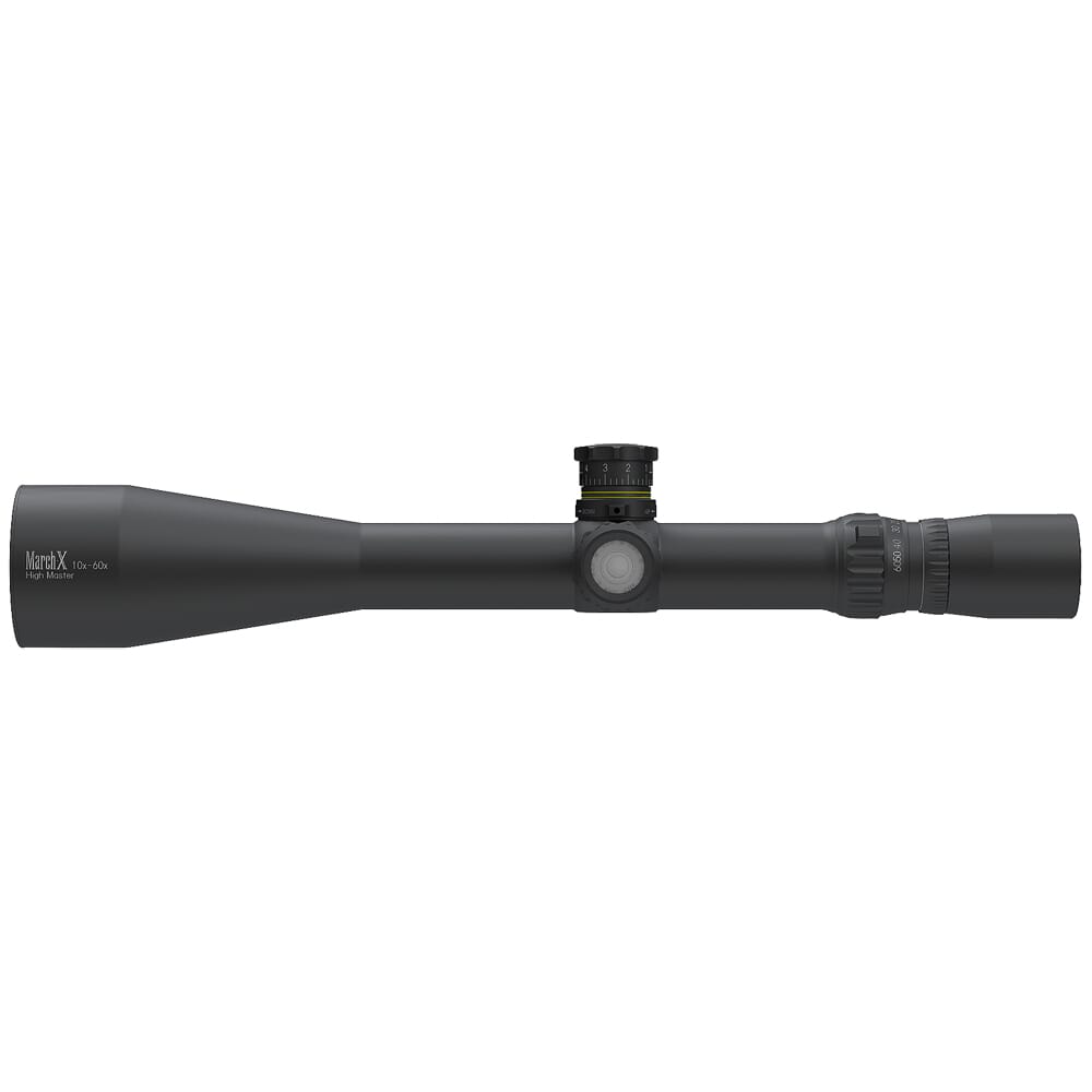 March X "High Master" 10-60x56mm SFP MTR-5 Reticle 1/8MOA 6Level Illum Riflescope w/Middle Wheel D60HV56TI-MTR-5