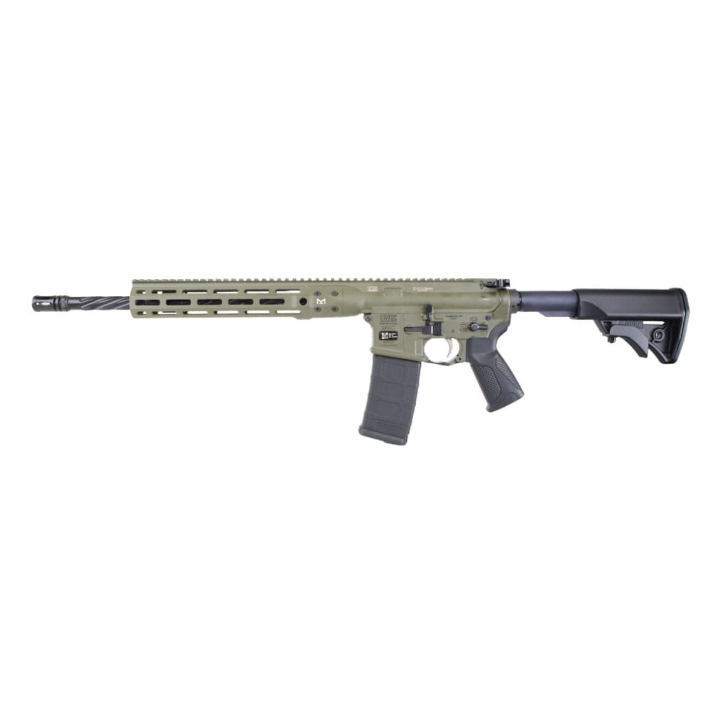 LWRC ICDI M-LOK Direct Impingement 5.56mm NATO 16.1" 1:7" 1/2x28 Bbl OD Green Rifle ICDIR5ODG16ML