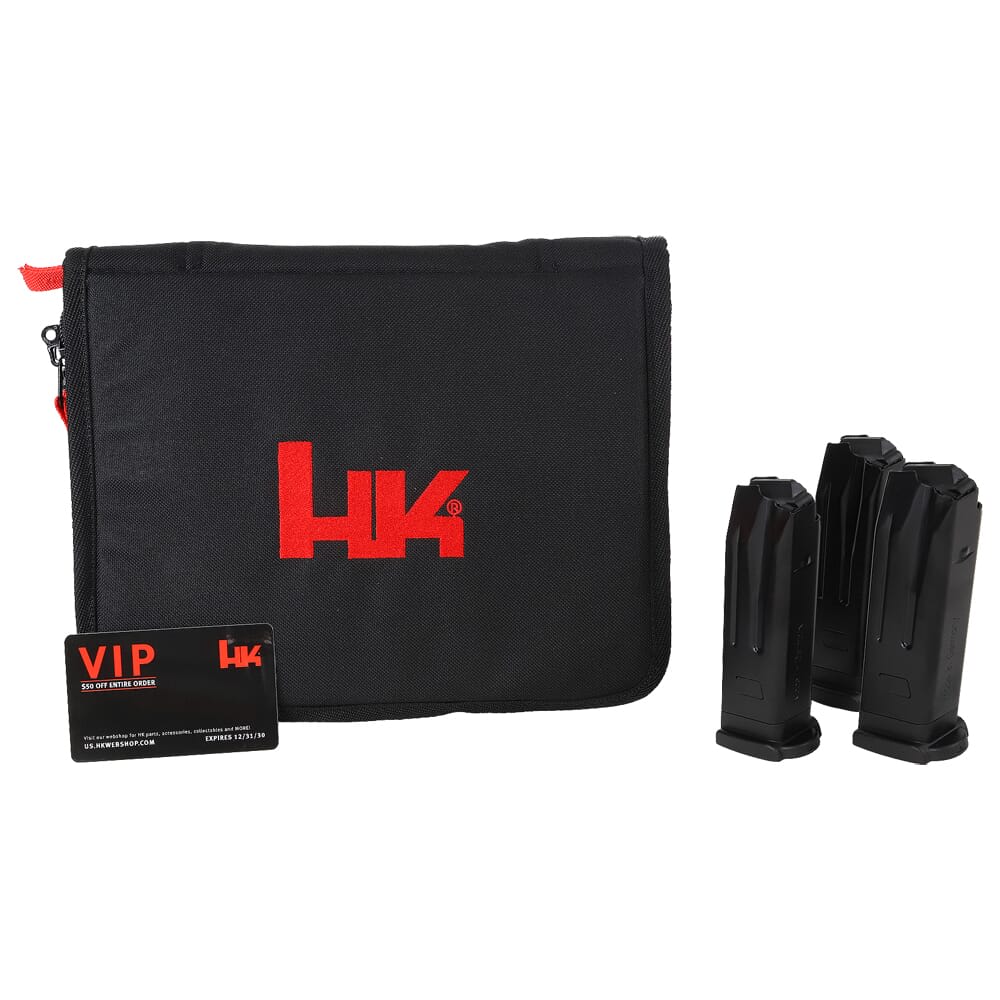HK VP9 9mm Pistol Tac Pack w/(5) 10rd Mags, Hard & Soft Cases, & $50 HK Webshop Gift Card 81000918