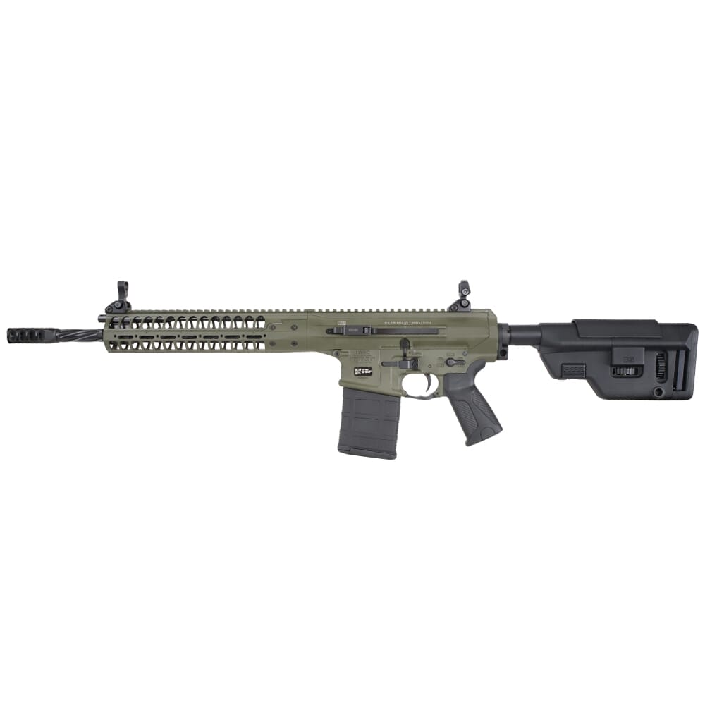 LWRC REPR MKII 7.62x51 16.1" 1:10" 5/8x24 Spiral Fluted Bbl OD Green Side Charge Rifle REPRMKIIR7ODGF16SC