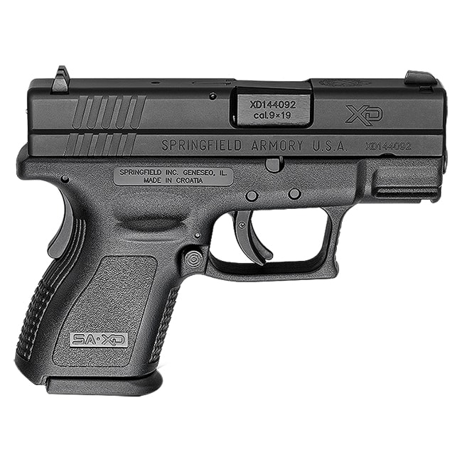 Springfield Armory XD Defender 9mm 13rd 3" Sub-Compact Black Pistol (1 mag) XDD9801HC