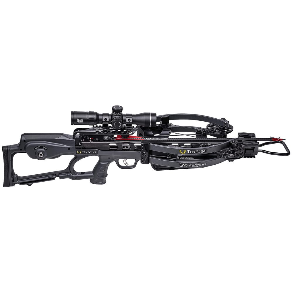 TenPoint Vapor RS470 Crossbow w/ACUslide, EVO-X Elite Scope, Elite Pkg, & Hard Case, Graph Gry CB20004-1399
