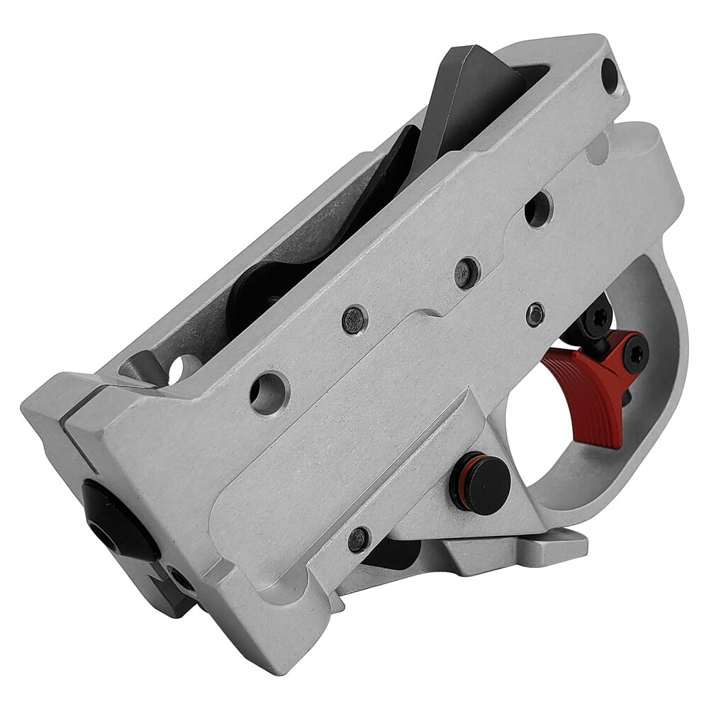 Timney Ruger 10/22 Calvin Elite 2 Stage Silver Housing Short Mag Release Trigger with Adjustable Shoes 2-STAGE01022CESI