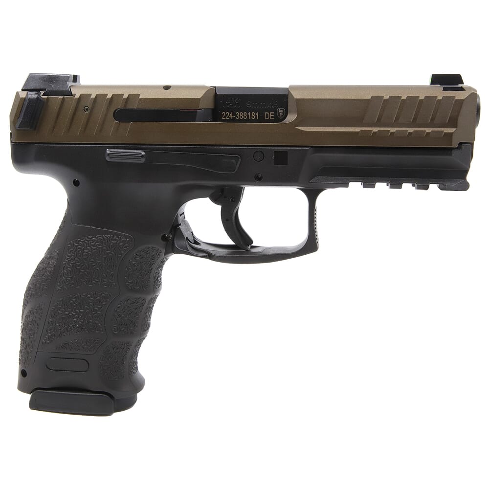 HK VP9 9mm 4.09" Bbl Midnight Bronze Handgun w/(3) 17rd Mags & Night Sights 81000799