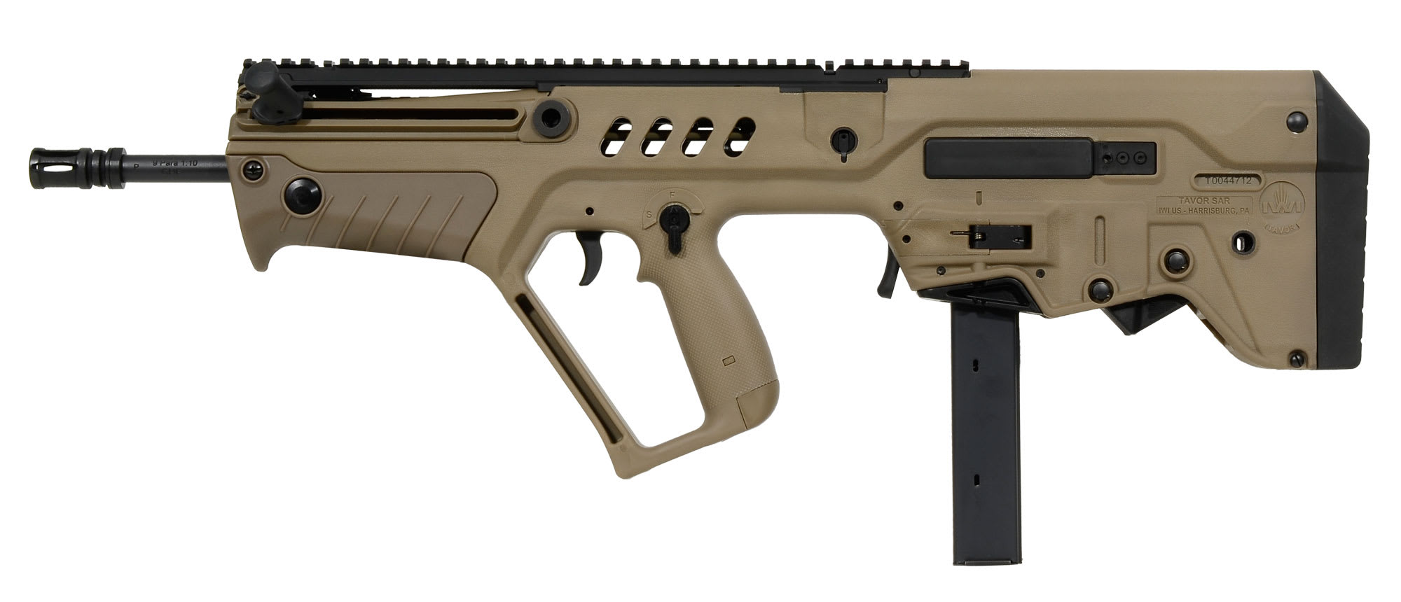 IWI Tavor Sar 9mm FDE Flattop Rifle TSFD17-9