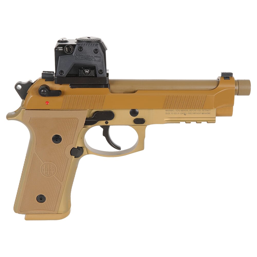 Beretta M9A4 G 9mm 5.1" Threaded Bbl FDE 18rd Pistol w/Steiner MPS 3.3MOA JM9A4G18CO