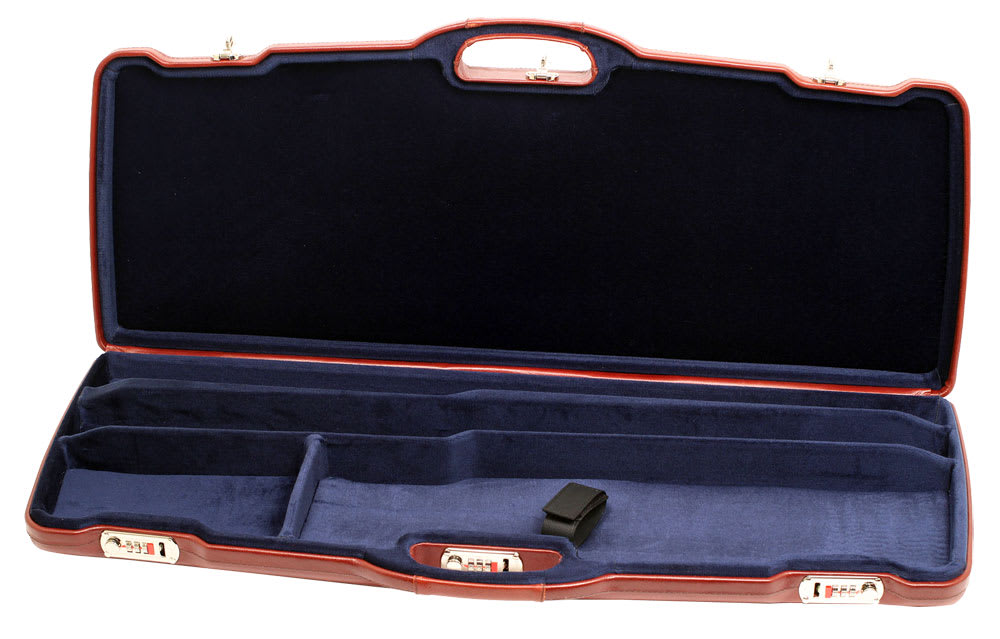 Negrini One Shotgun Two Barrels 31.5" Case Tabasco/Blue 1623PL-2C