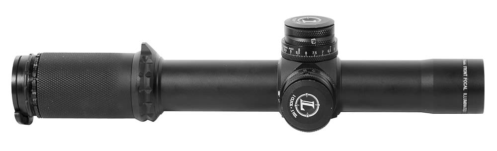 USED Leupold Mark 8 CQBSS 1.1-8x24 M5B1 Illum M-TM Riflescope 110121. Light ring marks. Comes with sunshade and flip covers.