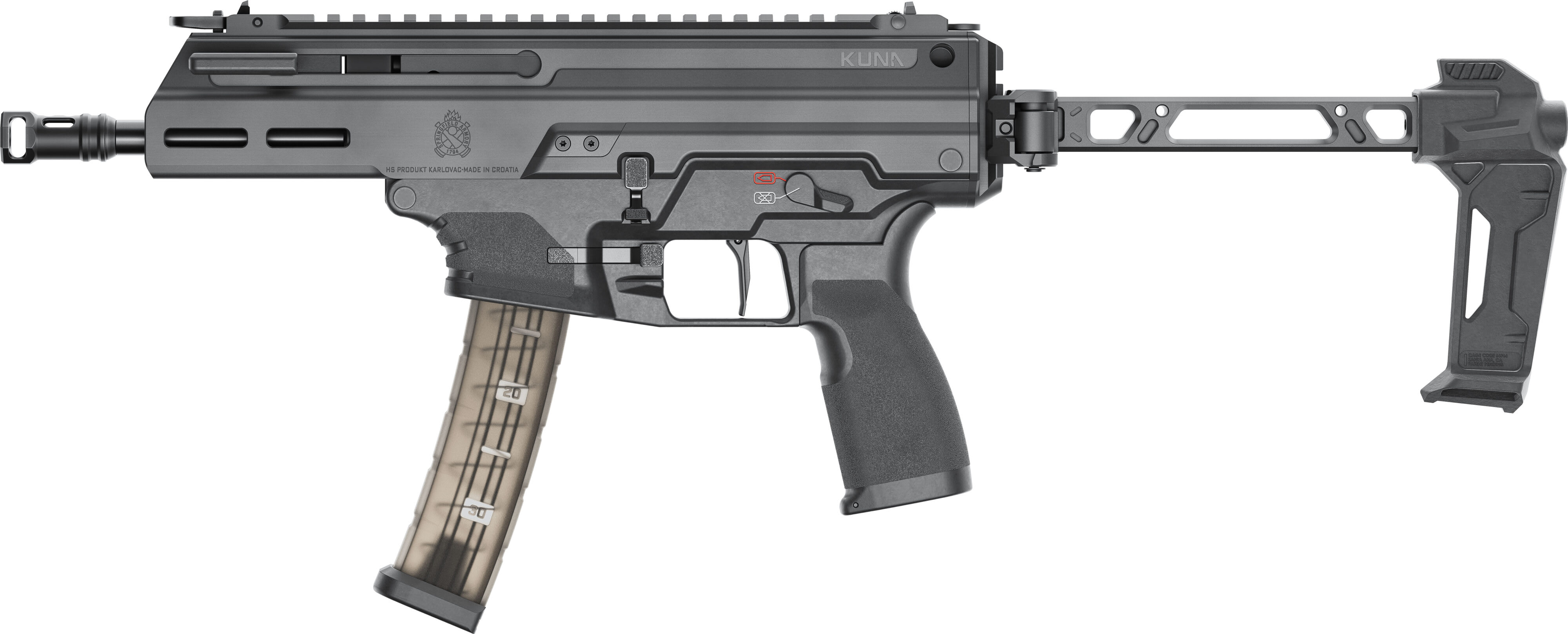 Springfield Armory Kuna 9mm 6.1" Black FSA Brace 30rd KN9069B-FSA-img-3