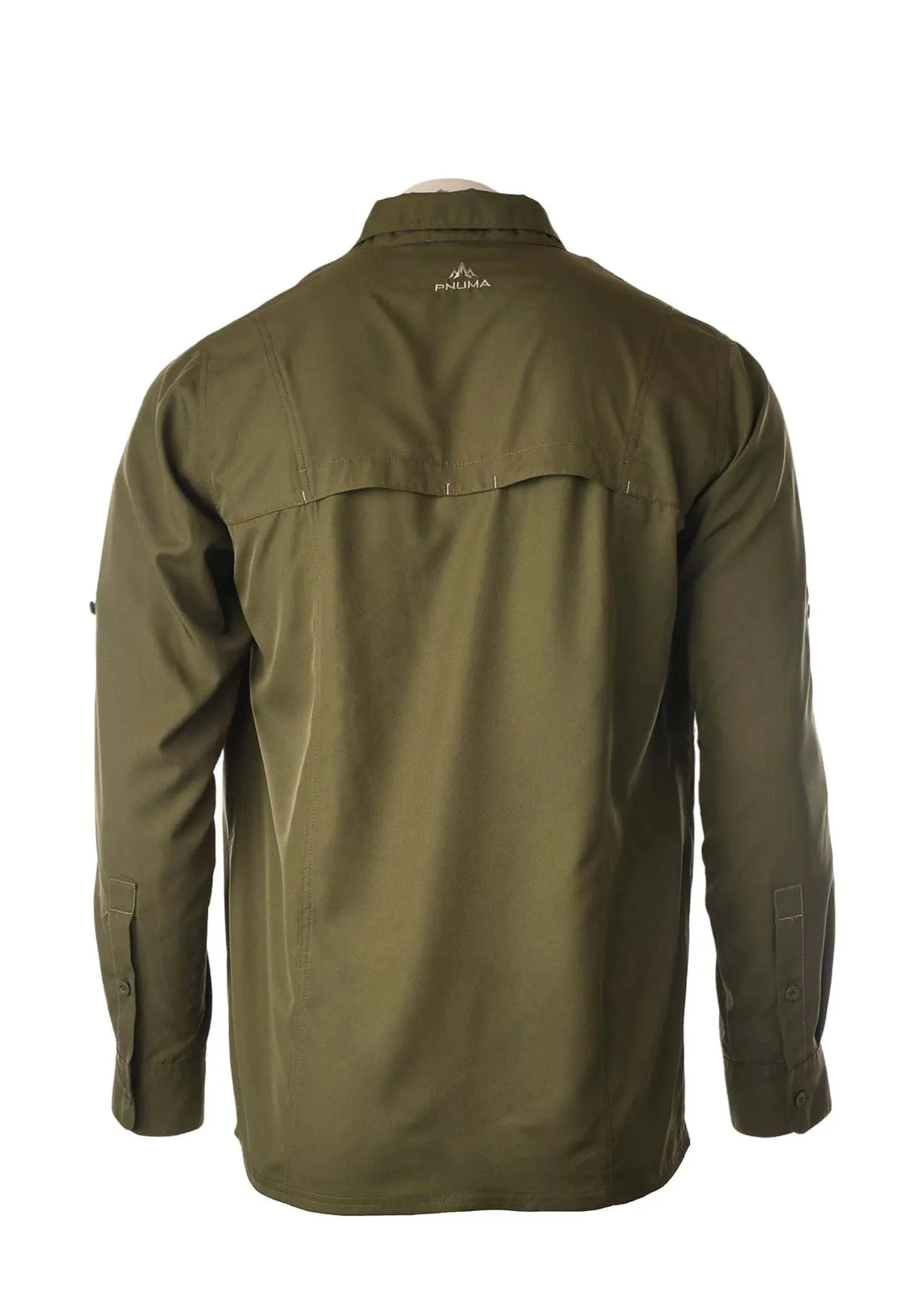 Pnuma Outdoors Long Sleeve Shooting Shirt, Dark Olive Color L PLSSSCYL