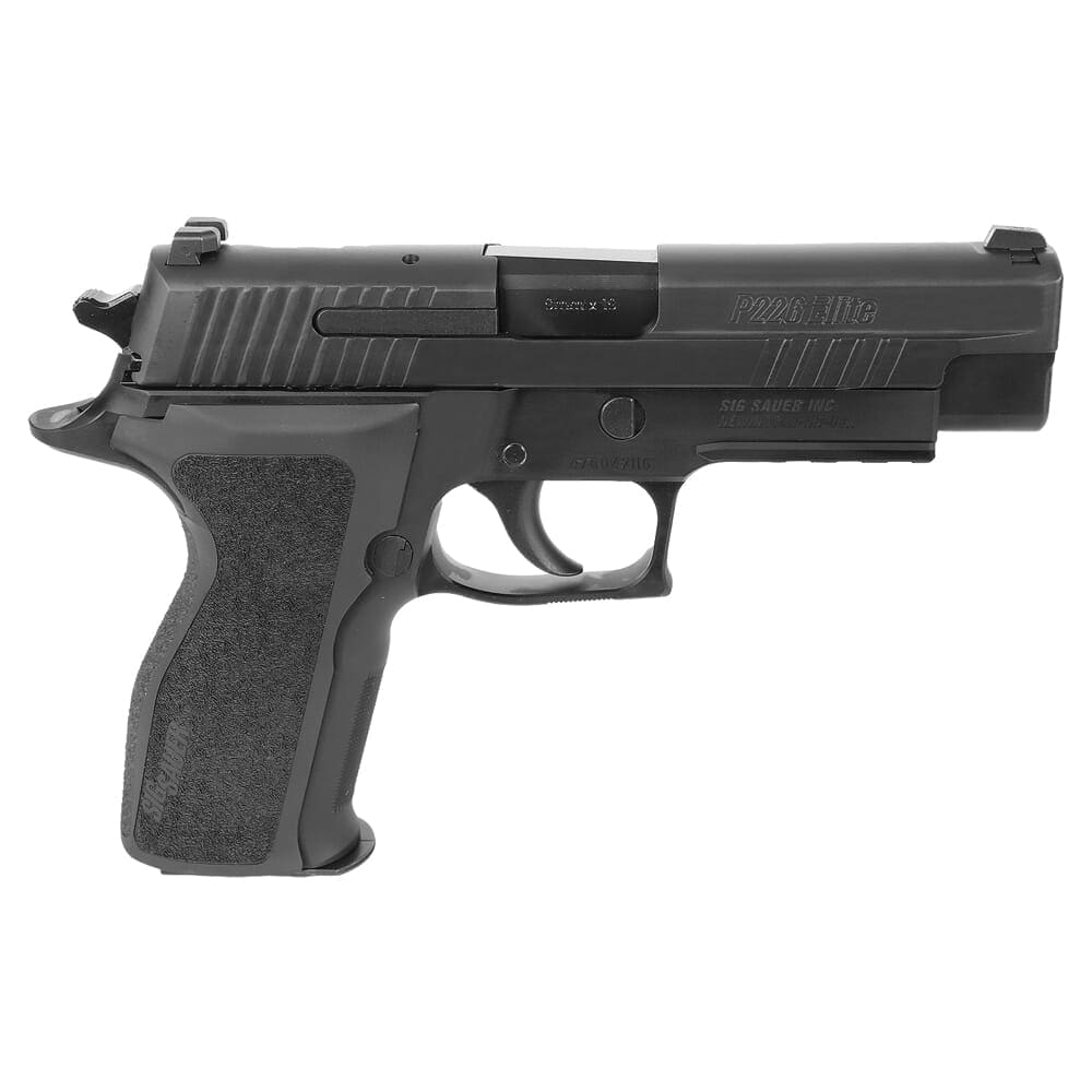 Sig Sauer P226 Elite 9mm DA/SA 4.4" Pistol w/SIGLITE, E2 Grip, SRT, and (2) 15rd Steel Mags E26R-9-BSE