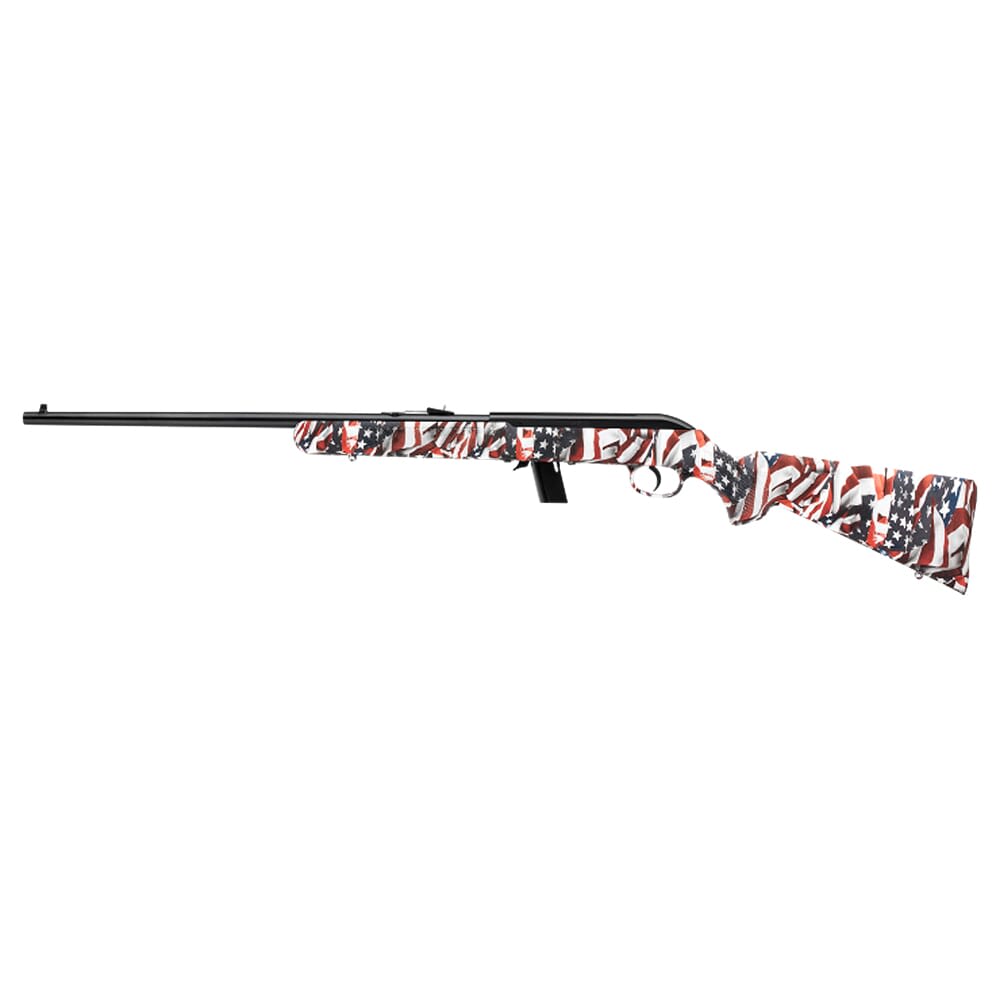 Savage Arms 64 F .22 LR 21" 1:16" Bbl Red, White & Blue Flag Semi-Auto Rifle w/(1) 10rd Mag 40222