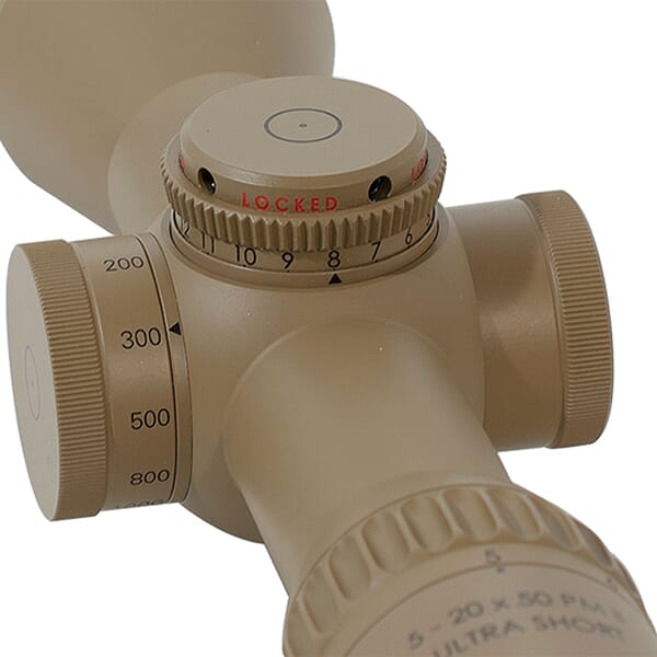 Schmidt Bender 5-20x50 PM II Ultra Short P 1. BE TReMoR3 1cm CCW ST MTC LT / ST ZC CT Pantone 7504M 873-946-552-E2-E8