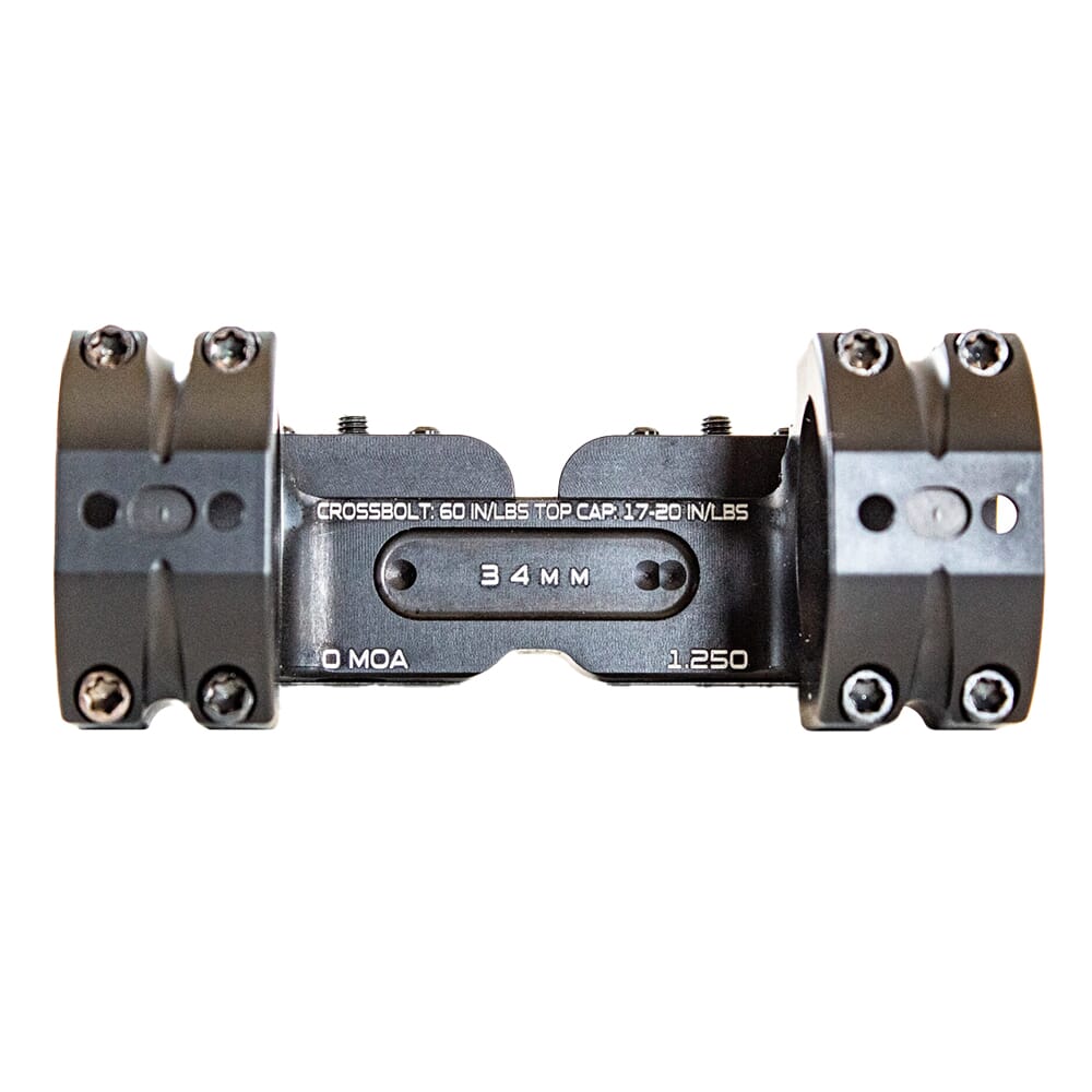 Masterpiece Arms One-Piece Scope Mount 34mm Tube 1.250"H 20MOA