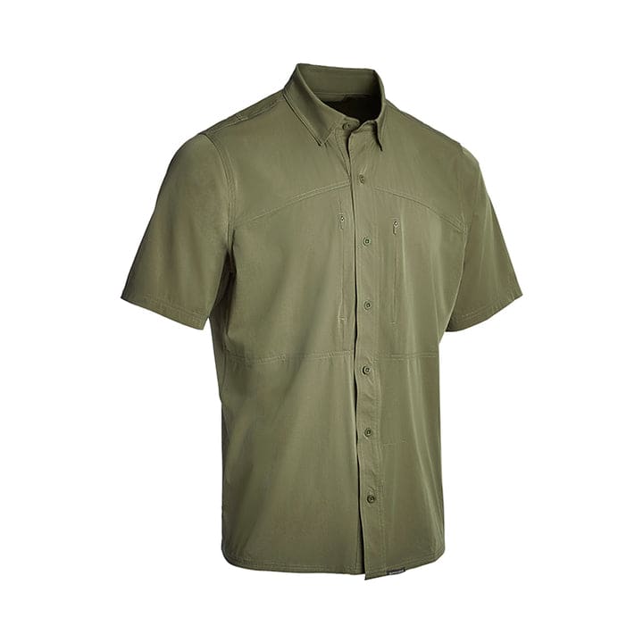 Pnuma Outdoors Shooter Shirt Short Sleeve, Savage Green Color XL SS-SS-SG-XL