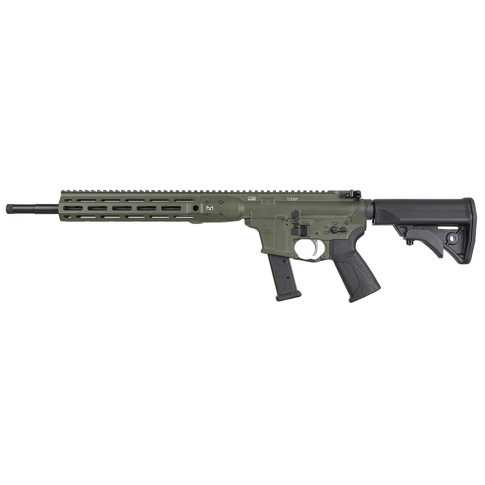 LWRC IC-9 Carbine 9mm 16" 1:10" 1/2x28 Bbl OD Green Rifle ICR9ODG16