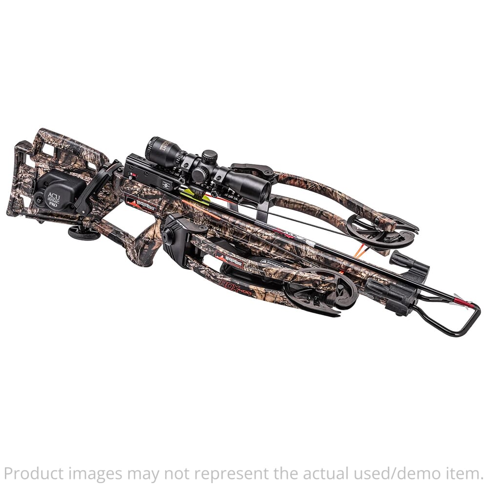 Wicked Ridge RDX 400 Mossy Oak Country Crossbow w/ACUdraw Silent and Multi-Line Scope WR19060-5532 - Excellent Condition UA5737