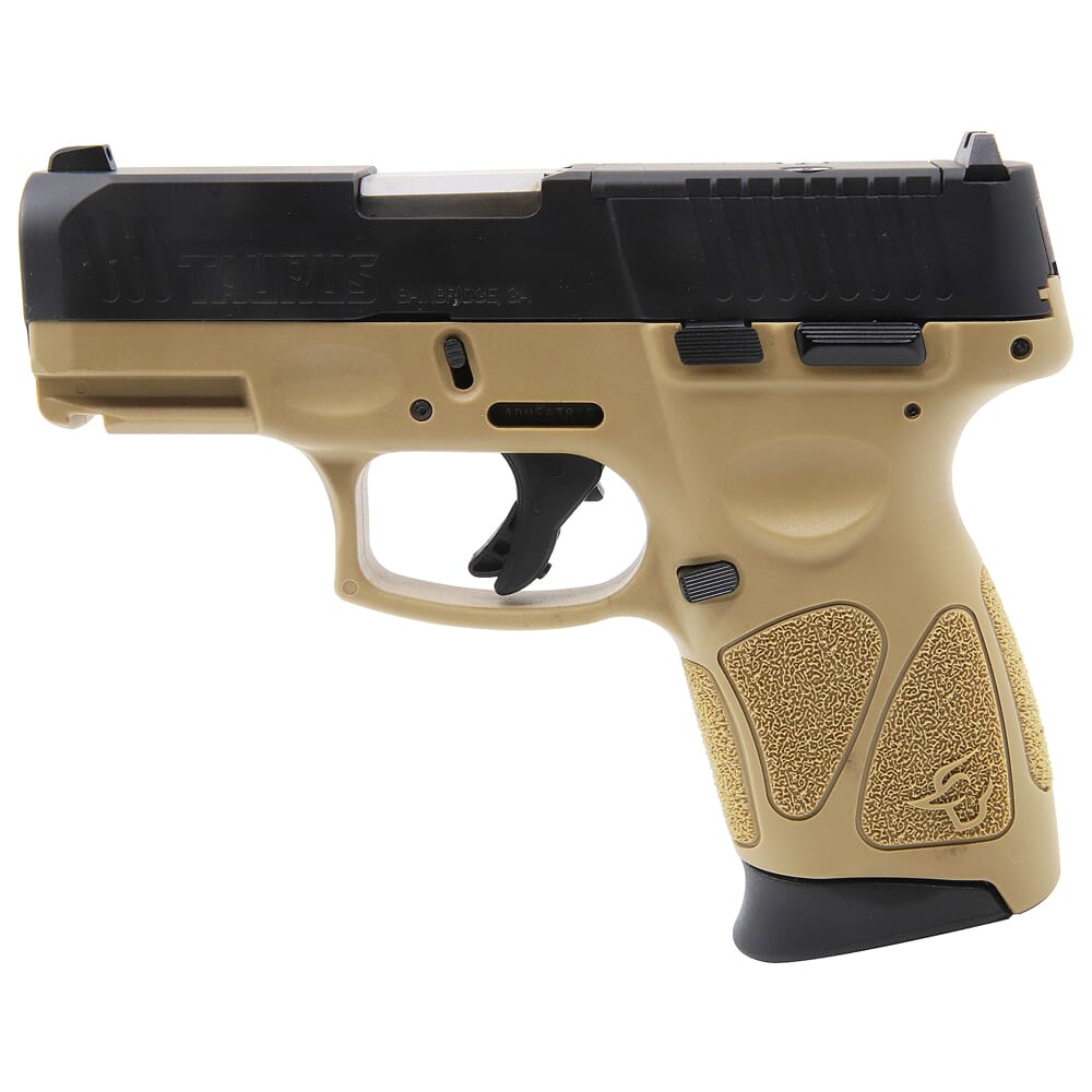 Taurus G3C 9mm Tan/Bk 3.26" TORO Pistol w/(3)12rd Mags 1-G3CP931T