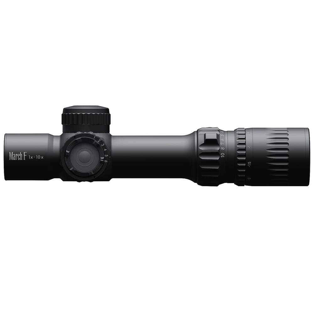 March F Shorty 1-10x24mm FFP DR-TR1FB Reticle 0.1MIL 6Level Illum Riflescope D10SV24FDIMLN-DR-TR1FB