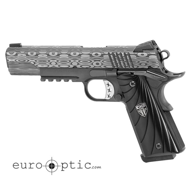 Cabot - The Ultimate Bedside Tactical Government 5" Ebony Fibonacci Grips Low Mount Adjustable Rear Sight Tritium Pistol